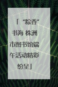 “粽香”书海 株洲市图书馆端午活动精彩纷呈